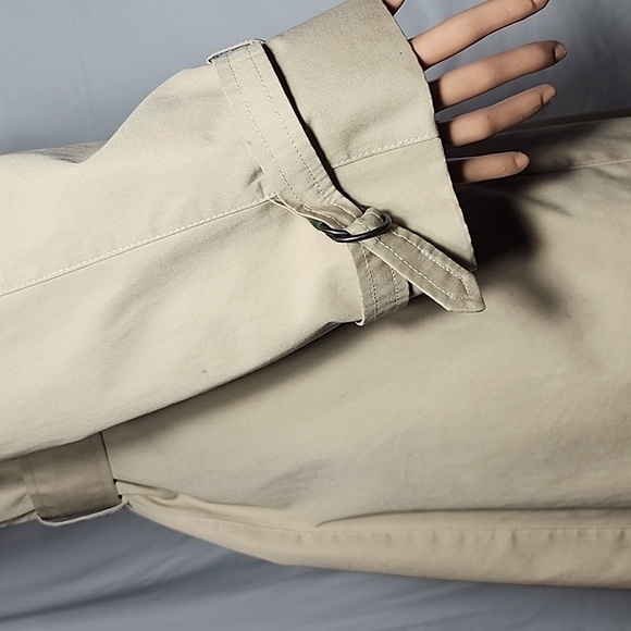 Sears Lined Women's‎ Trench Coat Jacket Long Sleeve beige/Tan Size 12 - Picture 7 of 13